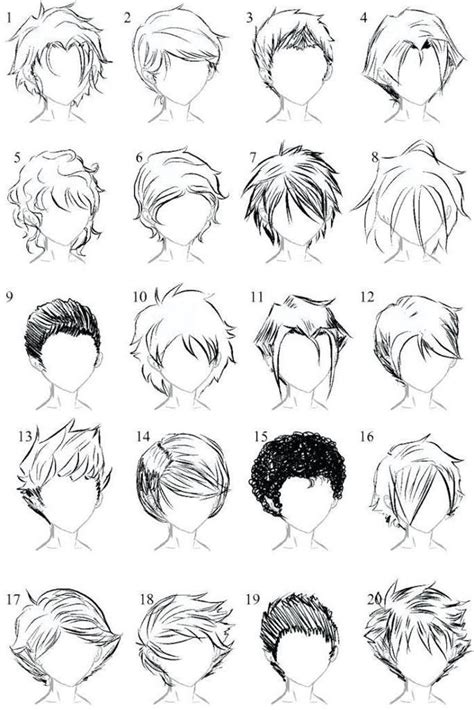 Different Hairstyles Anime Drawing Ideas Black And White Pencil