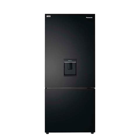 Panasonic 377l Bottom Mount Black Refrigerator With Water Dispenser