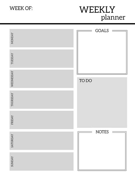 Free Printable Weekly Planner Pages - Paper Trail Design