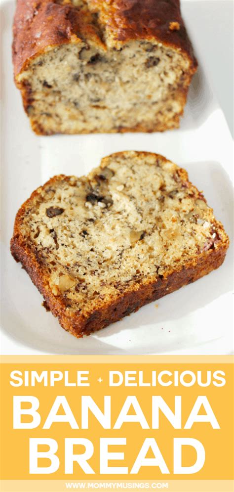 Banana bread is everyone's favorite quick bread! Super Moist Banana Bread Recipe | Mommy Musings