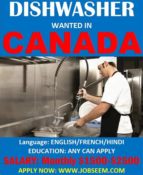 100 Dishwasher Jobs In Canada Hiring Part Time 2021