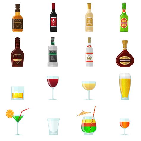 Download no alcohol icon free icons and png images. Alcohol Flat Icons - Download Free Vectors, Clipart ...