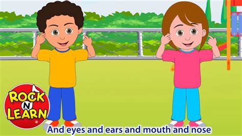 head shoulders knees and toes with lyrics rock n learn youtube