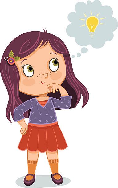 Girl Thinking Illustrations Royalty Free Vector Graphics And Clip Art