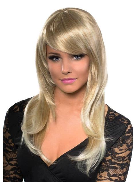 Deluxe Wavy Blonde Fashion Wig Womens Long Blonde Wig