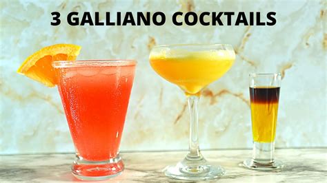 Galliano Cocktails 3 Galliano Drink Recipes Youtube