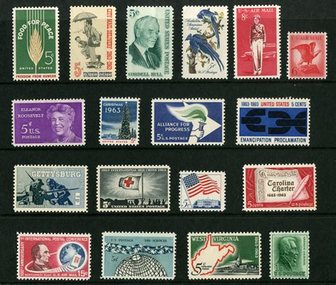 Buy Complete Mint Set Of Postage Stamps Issued In The Year 1963 By The