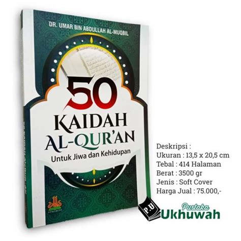 Promo Buku 50 Kaidah Al Quran Dalam Jiwa Dan Kehidupan Diskon 23 Di