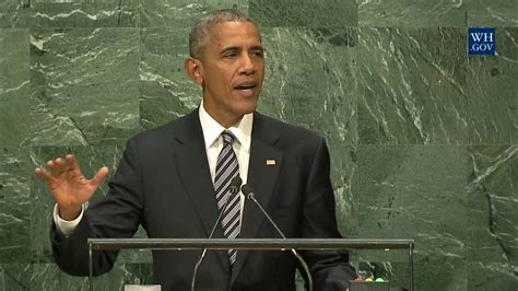 Obama Potus Speaks At The United Nations General Assembly
