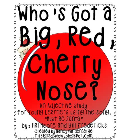 First Grade Wow Big Red Cherry Nose