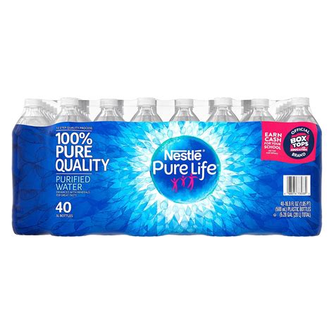 Nestle Pure Life Purified Water 169 Ounce Bottles 40 Pack