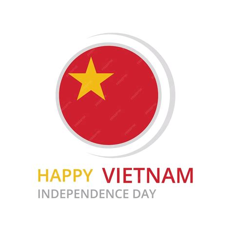 Ilustración Del Día De La Independencia De Vietnam Vector Premium