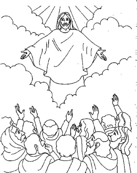 The Ascension Of Jesus Coloring Page Download Print Or Color Online