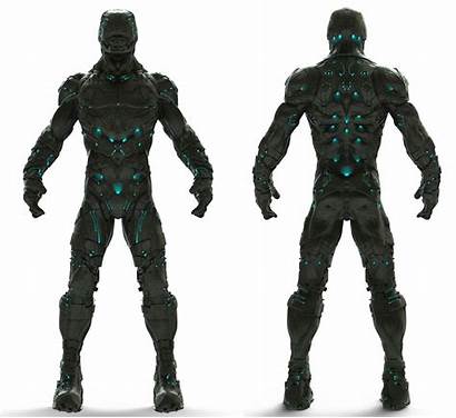 Armor Sci Fi Futuristic Armour Character Military