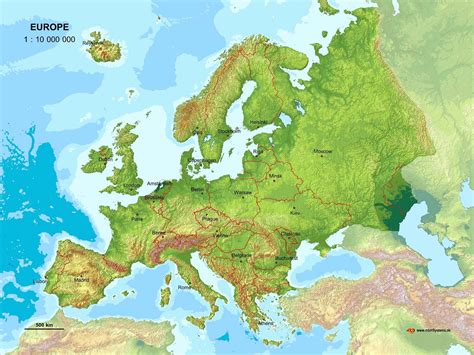 Topological Map Of Europe Topographic Map Of Usa With States