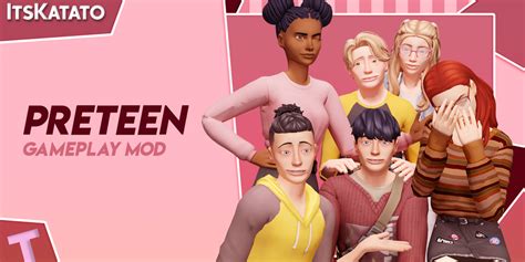 The Sims 4 Everything You Need To Know About Itskatatos Pre Teen Mod