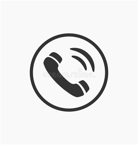 Phone Call Icon Vector Illustration Telephone Symbol Stock Vector