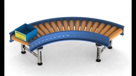 90 Degree Curvedbend Roller Conveyor Designing And Motion Study In