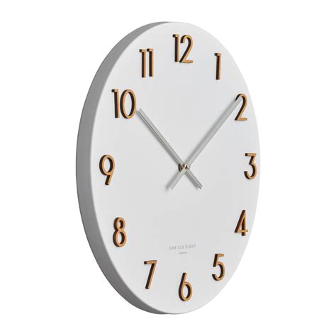 Buy Katelyn White 40cm Metal Wall Clock Online Purely Wall Clocks