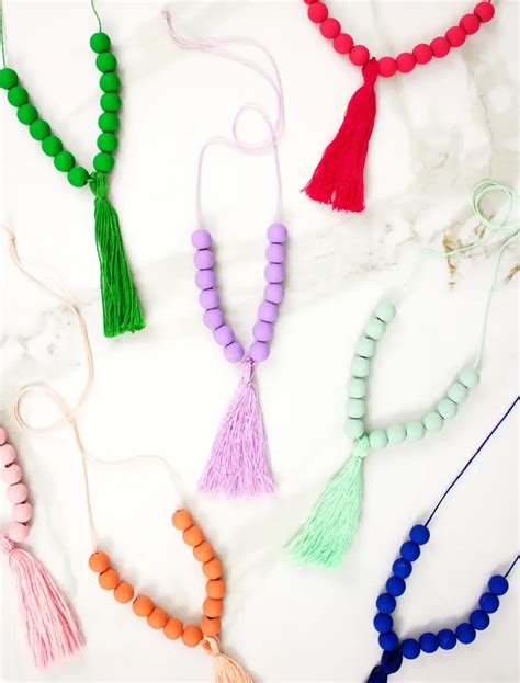 Colorful Tassel Necklace Diy A Subtle Revelry