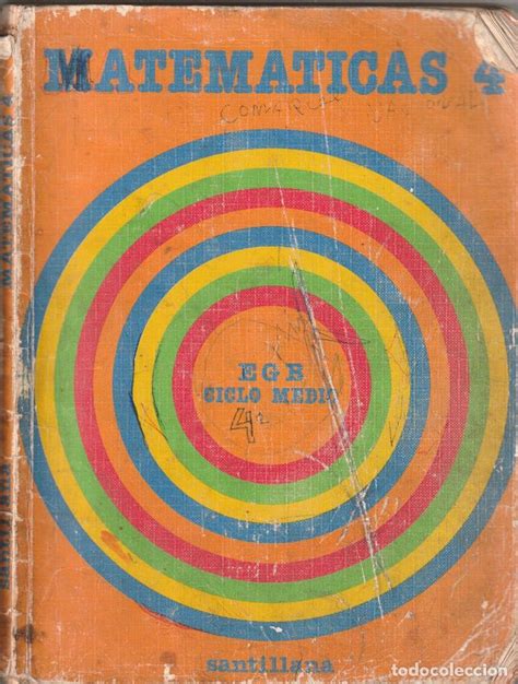 1 Libro Texto Año 1982 Matematicas 4º Egb E Comprar Libros De