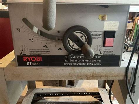 Ryobi Bt 3000 Tablesaw 10 Inch With Stand Legacy Auction Company