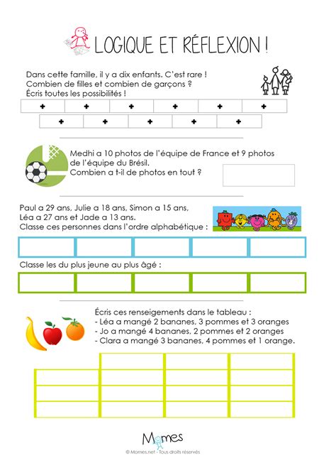 Vous aimez les jeux de réflexion et les jeux d'évasion en salle? Problèmes de logique cm2 à imprimer - Ti bank