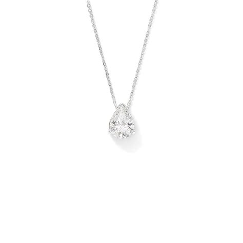 Brilliant and sparkling pear shaped pendant. Pear Shape Diamond Pendant | Leo Alfred Jewelers