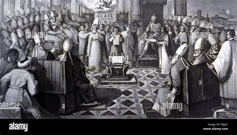 Concilio De Calcedonia Celebrado En 451 Bajo El Pontificado Del Papa