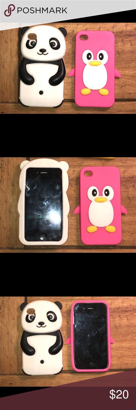 Iphone 4 Case Bundle Iphone 4 Squishy Cases Both Are Super Cute And