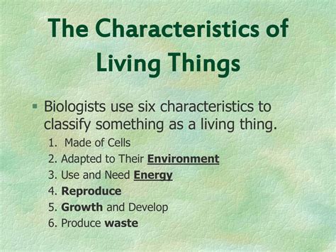 5 Characteristics Of Living Things Pdfshare