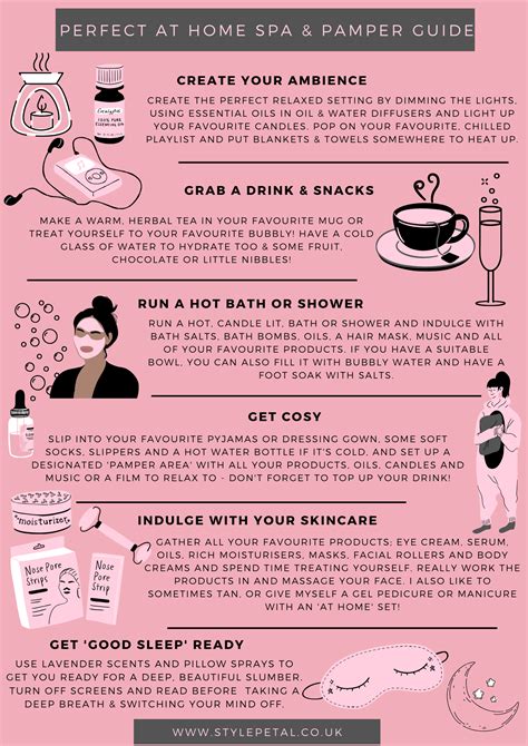 perfect at home pamper spa day guide diy spa day pamper evening spa