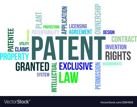Word Cloud Patent Royalty Free Vector Image VectorStock