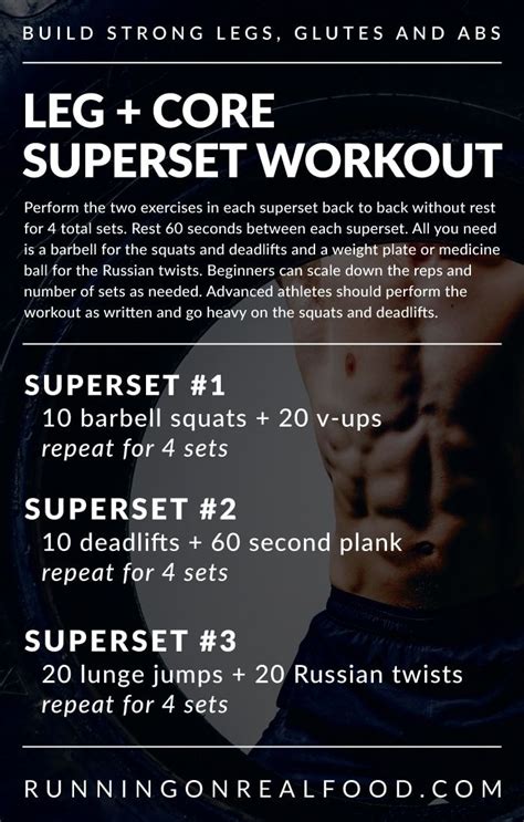 Try This Leg And Core Superset Workout To Build Strength Through The