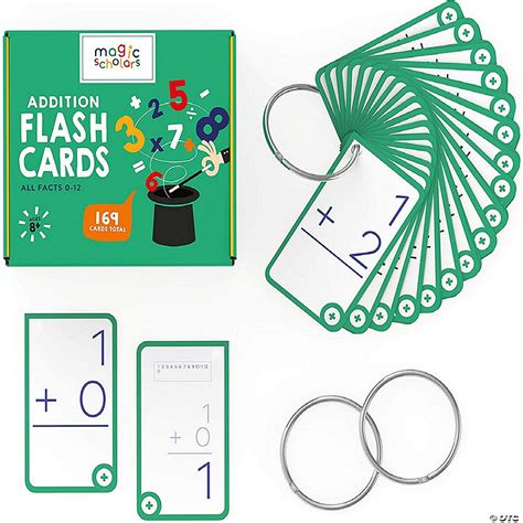 Magic Scholars Educational Addition Flash Cards 169 Cards With Two