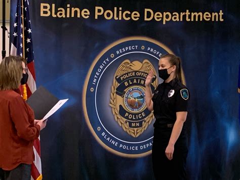 Three new officers were sworn... - Blaine Police Department