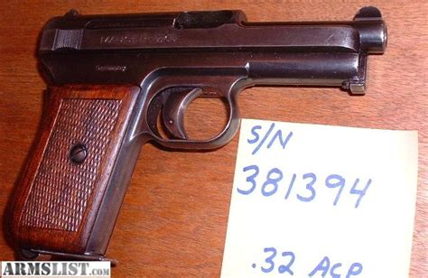 Armslist For Sale Mauser Model 1914 32 Acp Pistol