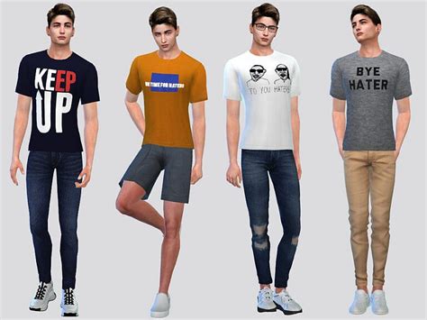 Power Statement Tee By Mclaynesims At Tsr Sims 4 Updates
