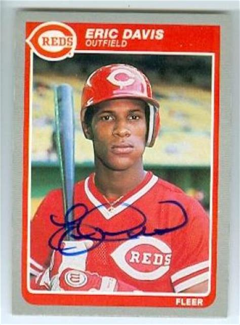 My observation on the front: Eric Davis Baseball Slabbed Autographed Cards