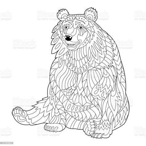 Cute Grizzly Bear Coloring Pages Funny Bear Coloring Book With