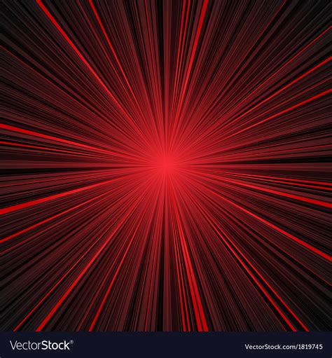 Abstract Red And Black Stripes Burst Background Vector Image