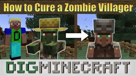 How To Cure A Zombie Villager In Minecraft Youtube