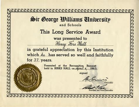 Certificate Of Long Service Award Sample Certificate Hq Template
