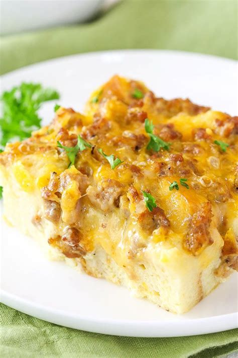 Try this easy sausage and egg breakfast casserole recipe today! Overnight Sausage and Egg Breakfast Casserole | Recipe ...