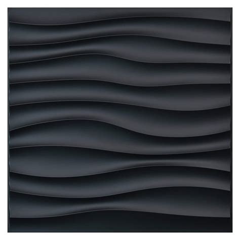 Art3d Pvc Wave Panels For Interior Wall Decor Black Textured Etsy Australia