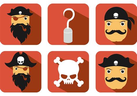 Pirate Vector Icons 89153 Vector Art At Vecteezy