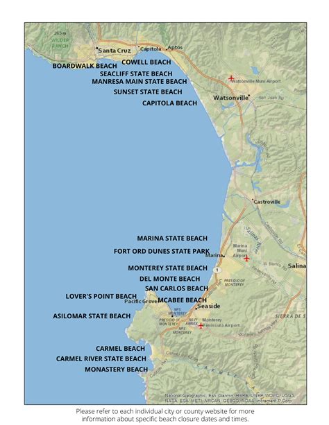 Condados De Monterey Y Santa Cruz Cerrarán Sus Playas Durante El Fin De