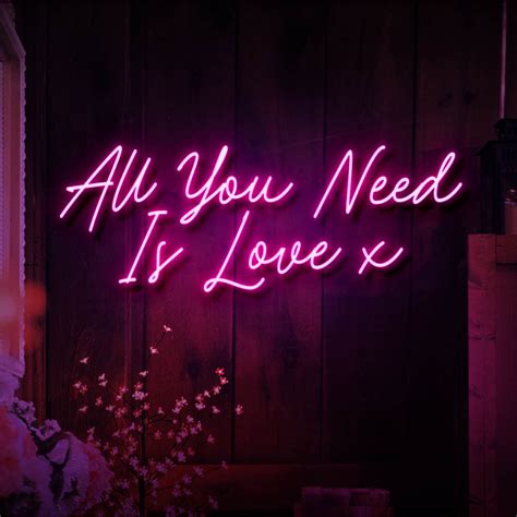 All You Need Is Love Led Neon Sign Buy Online Neon Extra