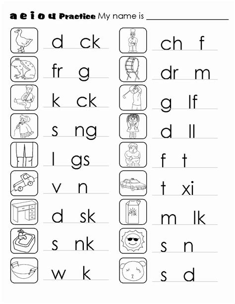 Kindergarten Phonics Worksheets Grade 1 Pdf Kidsworksheetfun
