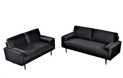 Container Furniture Direct Velvet Couch 2 Piece Set Or